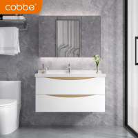 卡贝(cobbe)北欧浴室柜卫生间洗漱台现代简约洗手洗脸盆柜组合