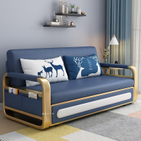 知渡沙发床两用多功能可折叠储物小户型客厅简约单双人科技布伸缩收纳