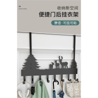 免打孔门后挂钩墙上壁挂衣架它墅卧室门背式收纳衣服置物架衣帽钩