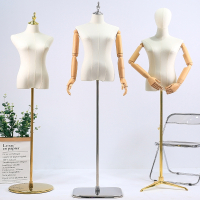 它墅服装店模特道具女半全身女装橱窗人台衣服架子婚纱人偶模特展示架