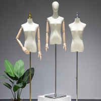 它墅服装店模特道具女半全身女装橱窗人台衣服架子婚纱人偶模特展示架