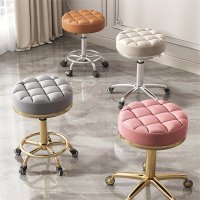 美容凳子美容院专用古达旋转升降滑轮美发大工椅子理发店家用美甲圆凳