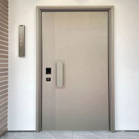 CIAA入户门子母门铸铝盗门轻奢奶油风农村自建房别墅大门进户门