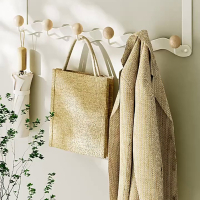 它墅门后挂钩免打孔衣服包包收纳架卧室门口背式挂衣钩宿舍门上挂衣架