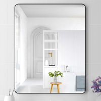 藤印象浴室镜子美容镜贴墙自粘洗手卫生间厕所梳妆台化妆壁挂免打孔挂墙式贴片