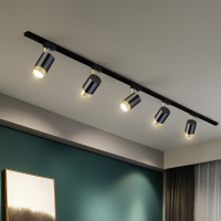 轨道灯射灯手逗led天花灯北欧家用客厅无主灯明装筒灯创意商铺小射灯