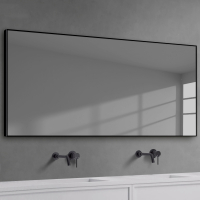 轻奢铝合金边框金色浴室镜手逗壁挂浴室柜卫生间洗手间镜带框镜子北欧