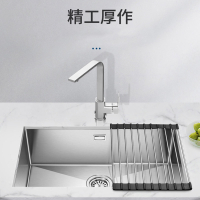 手逗不锈钢水槽单槽套餐手工盆单槽洗菜盆厨房台下盆单水槽套餐