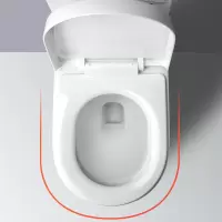手逗马桶盖家用通用加厚缓降老式U型VO坐便盖厕所板马桶座便圈配件