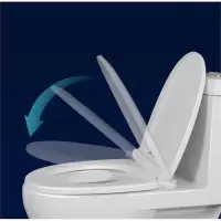马桶盖家用通用坐便器盖板加厚座便盖子U型手逗老式坐便圈马桶圈配件