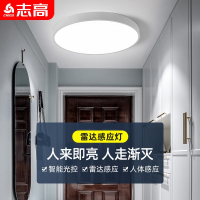 志高(CHIGO)人体感应灯雷达智能吸顶灯家用声光控过道楼梯走廊灯玄关灯