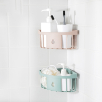 免打孔转角置物架卫生间浴室洗漱架厨房壁挂三角架壁挂收纳架
