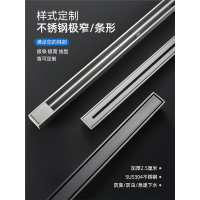 卫生间长条形极窄线型不锈钢地漏手逗防臭器酒店别墅淋浴房隐形款防虫