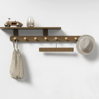 手逗墙上挂衣架贴墙免打孔玄关入户门后进门口壁挂衣服挂钩墙壁挂衣钩