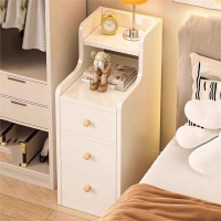 床头柜简约现代超窄简易床头手逗置物架卧室家用小型夹缝床边小柜子