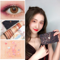 眼影盘珠哑光超火亮片15影裸妆少女系项链眼影