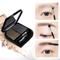 美妆璀璨星沙眉粉双色合一不晕染持久易上妆防水眉粉眉膏 3123-01梦幻森林(浅咖深咖)