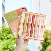 新款少女心镜面唇釉套盒防水保湿不沾杯口红礼盒彩妆 05#樱桃红酒