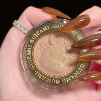 生肖牛年高光粉饼修容盘脸部提亮珠光生姜色高光彩妆 3#麻薯高光