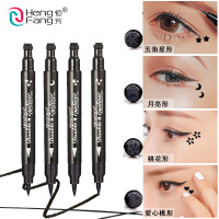 外贸 大眼浓黑双头眼妆笔 印章眼线液笔 防水防汗不晕染