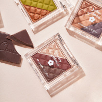 三色巧克力眼影闪粉珠光防水德国小众眼影盘超火