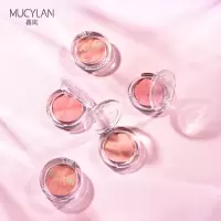 星钻单色腮红 细闪偏光杏色奶油玫瑰蜜桃牛奶高光腮红