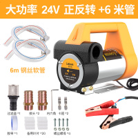 电动抽油泵12V24V220V伏自吸泵 抽油器小型 油泵柴油泵加油机 [780W]大功率旗舰版24V正反+6米