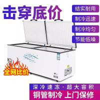 大容量商用大冰柜卧式家用节能冷柜冷冻柜冷藏柜保鲜速冻柜_升级版1688L单温长2.5米双压缩机