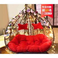 吊篮藤椅网红吊椅双人藤条吊床家用阳台摇篮椅秋千迪玛森鸟巢椅懒人摇椅
