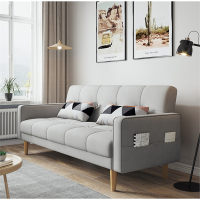 北欧布艺沙发现代简约小户型折叠沙发床客厅两用迪玛森多功能懒人小沙发