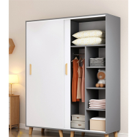 衣柜家用卧室现代简约衣橱出租房用衣柜迪玛森推拉门简易柜子储物柜