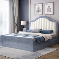 床现代简约1.8米北欧式主卧双人床迪玛森美式轻奢现代1.5米单人大床