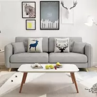 迪玛森沙发小户型北欧简约现代三人客厅网红极简科技布乳胶棉麻布艺沙发