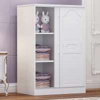 迪玛森儿童衣柜推拉门家用卧室小型矮衣橱女孩宝宝婴儿简易收纳柜子