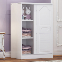 迪玛森儿童衣柜推拉门家用卧室小型矮衣橱女孩宝宝婴儿简易收纳柜子