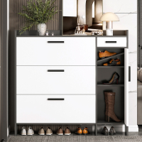 迪玛森鞋柜家用门口简约现代简易新款超薄抽拉式翻斗入户门外玄关柜