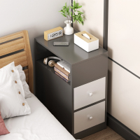 迪玛森床头柜简约现代小型窄床边柜卧室简易置物架超窄迷你收纳柜子储物柜