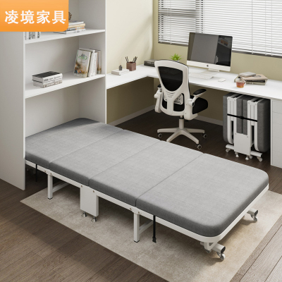 洛滑午休折叠床办公室便携单人床家用陪护简易成人隐形午睡