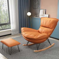 北欧网红摇椅懒人休闲躺椅家用轻奢摇摇椅客厅午睡阳台单人沙发椅