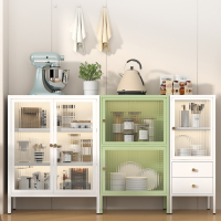 迪玛森铁艺餐边柜简约现代厨房餐具储物柜茶水酒柜客厅阳台收纳置物柜子