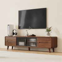 电视柜简约现代客厅家用迪玛森框小户型卧室落地收纳储物柜一体靠墙