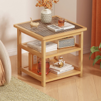 迪玛森可移动茶水柜新中式长虹玻璃角几边桌迷你茶几床头小桌子简约边几