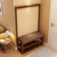 迪玛森鞋架子换鞋凳鞋柜挂衣架一体落地卧室家用入户门口玄关简易衣帽架