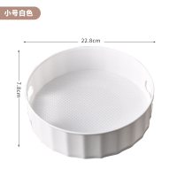 白色[小号]°旋转|可旋转式调料架厨房收纳盒神器桌面多功能防滑收纳盘调味品置物架