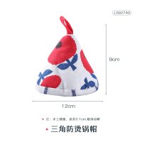 三角防烫锅帽/红色苹果|隔热手套耐高温防烫加厚厨房家用烤箱微波炉月饼烘焙工具用