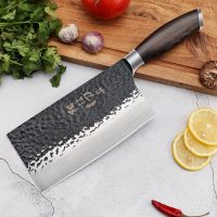 3CR13斩切刀[重约400G]|5cr15 手工锻打斩切两用刀不锈钢菜刀斩骨刀厨房专用切肉刀厨师刀