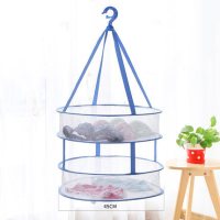 双层有围45cm|网兜晒干网晒衣篮晾衣架平铺干货晾晒神器萝卜干菜防风双层防变形