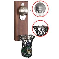 网红壁挂篮球啤酒开瓶器抖音磁铁吸冰箱贴开瓶器投篮筐精酿启瓶器