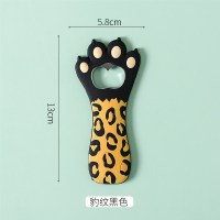 黑豹纹猫爪开瓶器[冰箱贴]|猫爪啤酒开瓶器冰箱贴啤酒瓶起子个性创意网红开酒器起瓶器