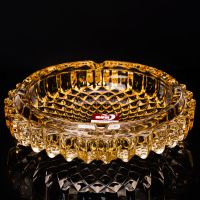 琥珀 [维也纳12cm]|烟灰缸创意潮水晶玻璃欧式大号客厅家用办公烟缸可